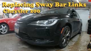 Replacing Sway Bar Links on a Chrysler 200
