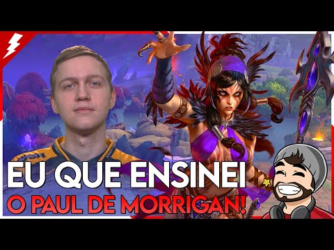THE MORRIGAN MID, EU QUE ENSINEI O PAUL A JOGAR DE MORRIGAN - ⚡ Smite BR Master Ranked Conquista