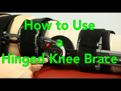 How to Use the Hinged Knee Brace