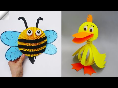 6 DIY paper crafts Moving paper TOYS Easy paper crafts