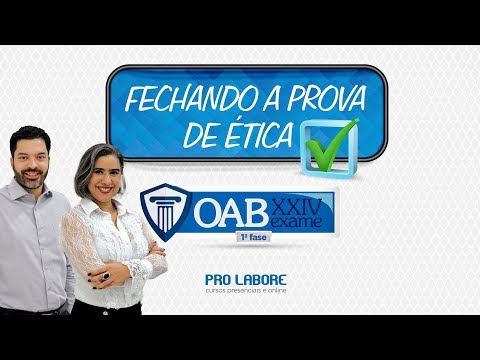 Fechando a Prova de Ética - Professor Lucas Cadete