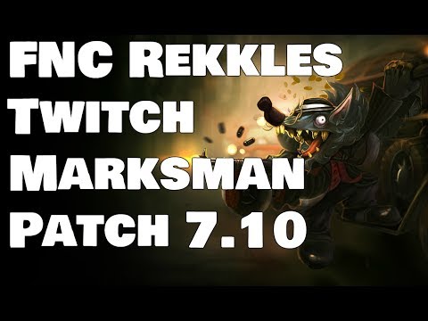 FNC Rekkles - Twitch vs Lucian Patch 7.10