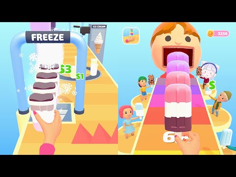 Popsicle Stack Ice cream in winter too!