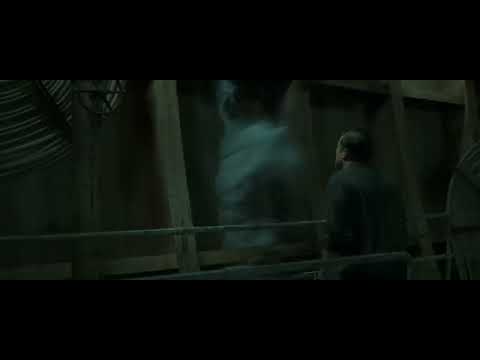Trailer still: CG 36500 bow lights punching through spray; storm noise implied as horns surge