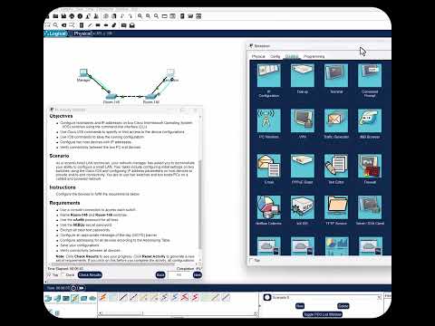CCNA1 NetAcad Packet Tracer Exercise 2.9.1