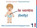 French - body parts