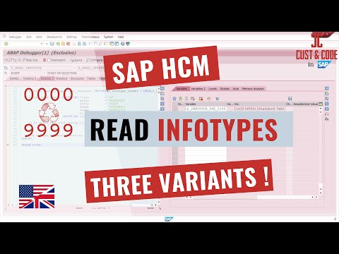 SAP HCM - 3 Variants for reading Infotypes 0000-9999 [english]