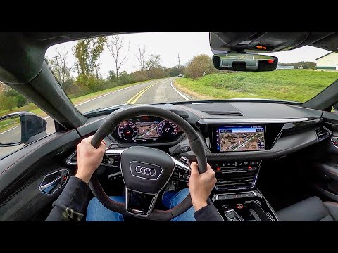 2022 Audi RS e-tron GT - POV Test Drive (Binaural Audio)