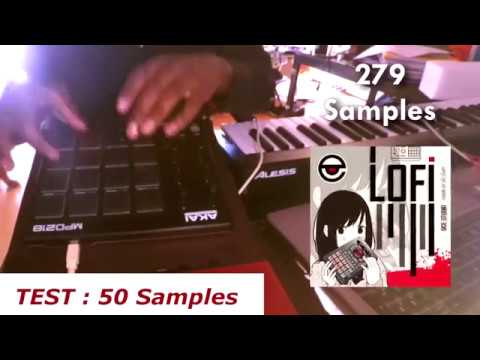 AKAI MPD218 TEST of 50 Samples from DCE LO-Fi Drums Pack (279 Samples)