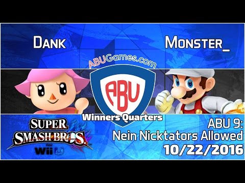 ABU Monthly 9: Dank (Villager) vs. Monster_ (Mario) - Smash 4 Winners Quarters