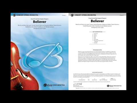 Believer, arr. Victor López -- Score & Sound