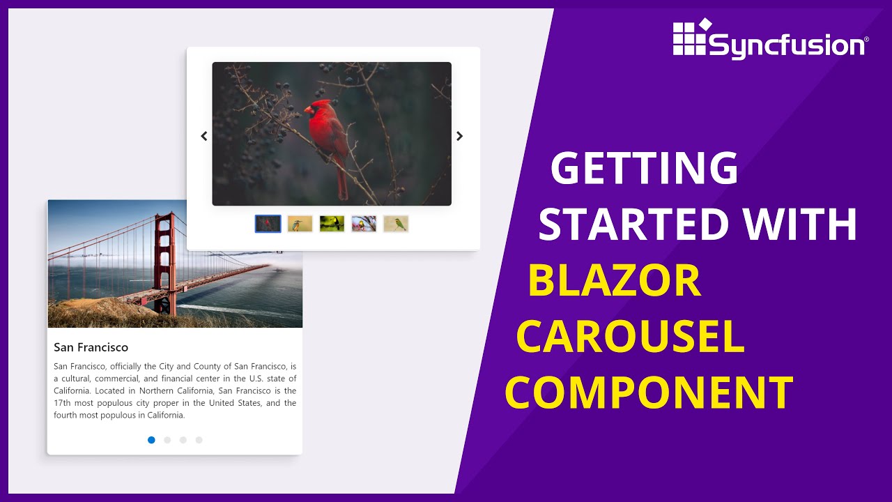 Getting Started with the Blazor Carousel Component