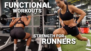 Functional Gym Workouts + Strength for Runners | Marathon Training VLOG