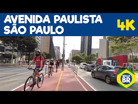 AVENIDA PAULISTA- SÃO PAULO - SP - Caminhando - Caminhando - 4K 60fps - Áudio Binaural