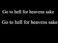 Go To Hell, For Heavens Sake - Bring Me The Horizon (Lyrics Video)