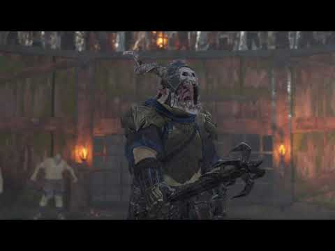 Shaka Ugly-Face versus Kruk the Killer Shadow of War Pit Fight