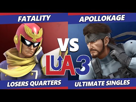 LEVELUP Arena 3 Losers Quarters - ApolloKage (Snake) Vs. Fatality (Captain Falcon) SSBU Ultimate