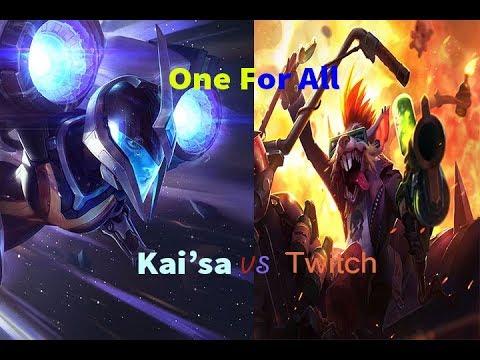 ONE FOR ALL 2018 Kai'sa vs Twitch league of legends