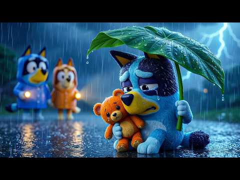 BLUEY Nightmare – Bluey's Mom and Dad Rescue the Hero in the Storm | Funny Bluey Cartoon