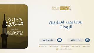 بماذا يجب العدل بين الزوجات؟ - الشيخ عبدالرحمن البراك (10504) image