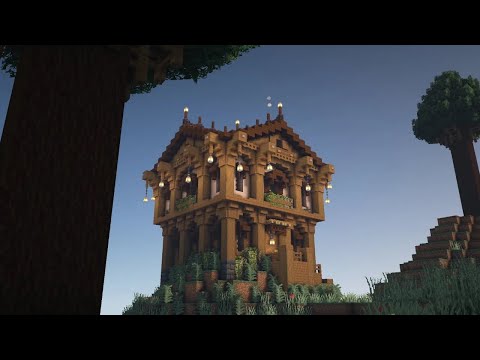 Insane Fantasy Hill House Build - Minecraft Madness!