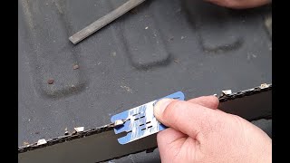 How are the rakers or depth gauge of a chainsaw chain set?  Little chainsaw maintenance