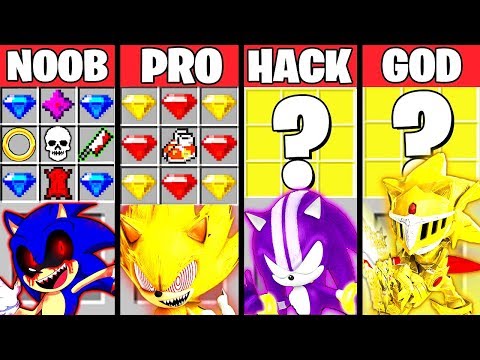Minecraft Battle: SONIC THE HEDGEHOG MOVIE CRAFTING CHALLENGE NOOB vs PRO vs HACKER vs GOD Animation