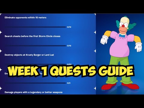 Fortnite Complete WEEK 1 Quests - How to EASILY Complete WEEK 1 Challenges Guide