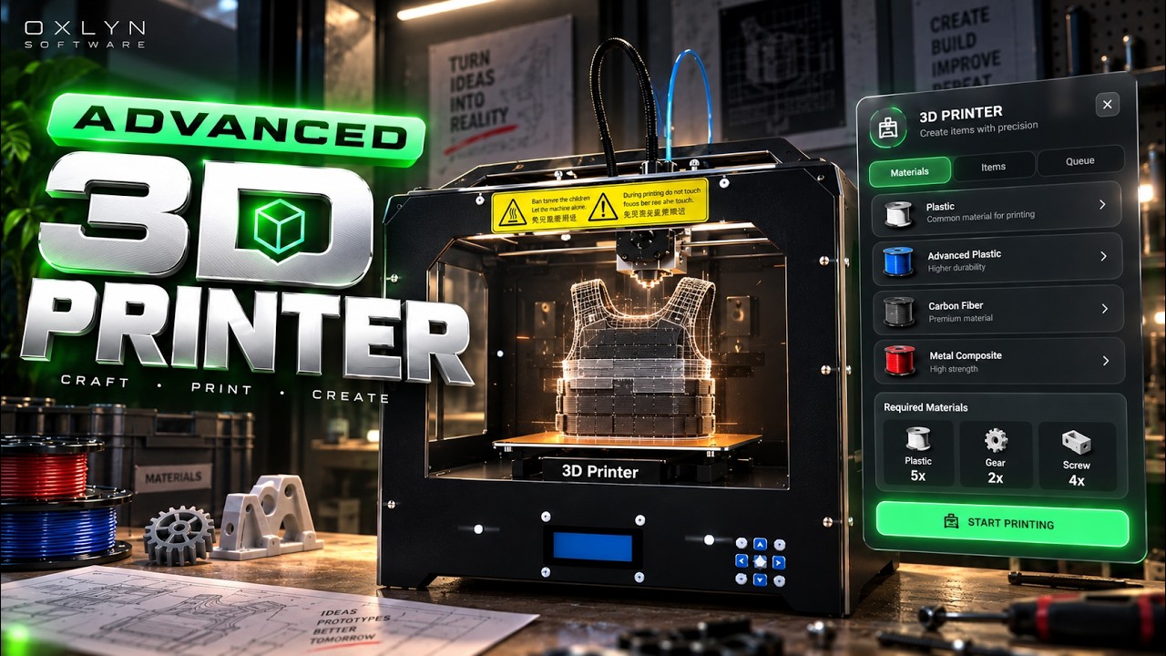 Oxlyn | Advanced 3D Printer