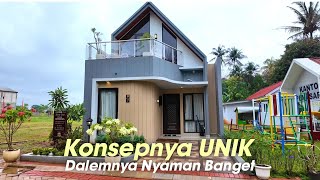 Konsepnya Unik! Rumah Villa dengan Mezzanine dan Rooftop di Depok