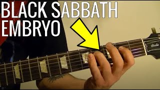 Embryo by BLACK SABBATH - Guitar Lesson - Tony Iommi