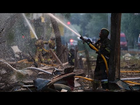 Video Thumbnail: Zelenskyy visits damaged Kyiv sites after Russian missile and drone assault