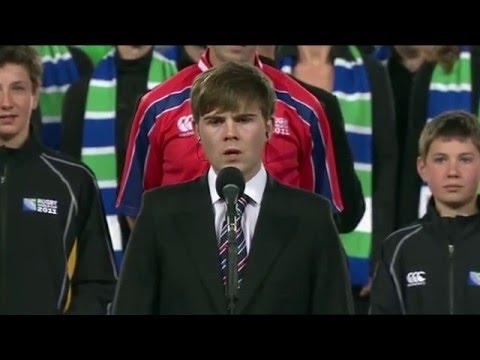 Will Martin sings La Marseillaise at RWC 2011