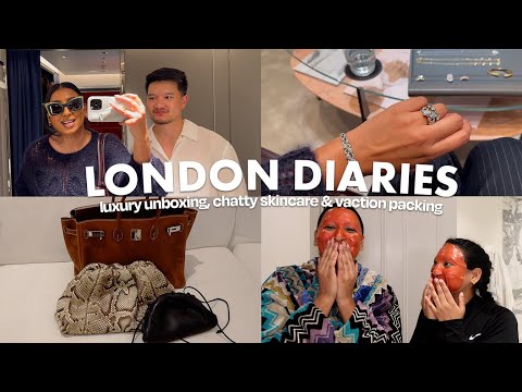 Harrods shopping & luxury haul + pack with me for vacation + skincare with my sister | LONDON VLOG