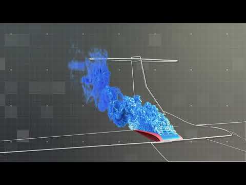 Simulation of an Active Flow Control System in an Airplane Wing