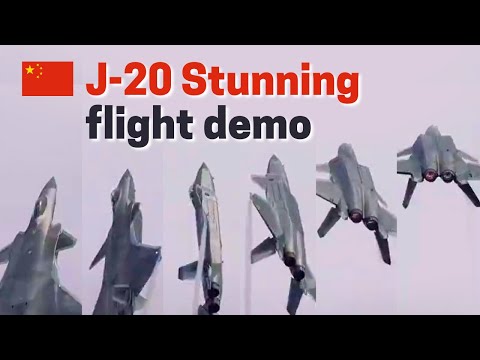 J-20 Stunning Flight Demo! Analyzing maneuverability of the latest Chinese Stealth fighter jet