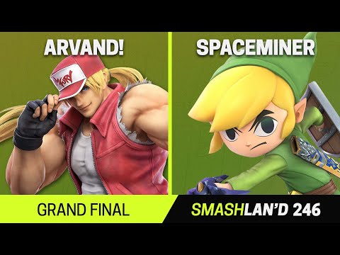 SmashLAN'd 246 Grand Final - Arvand! (Terry) vs SpaceMiner (Toon Link) - SSBU Tournament