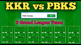 kkr vs pbks dream team prediction | kolkata vs punjab dream team | dream team of today match