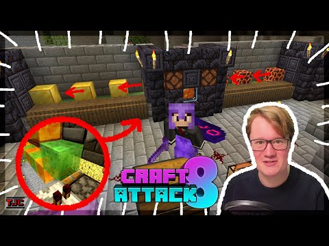 INTENSE! REAL GOLD FACTORY in POGWARTS with CONVEYOR BELTS - Craft Attack 8 Ep. 67