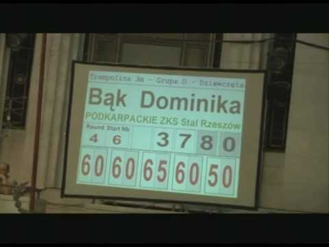 103B 201B 301B 403B 105C - Dominika Bąk - trampolina 3m - złoty medal. Skoki do wody. Diving