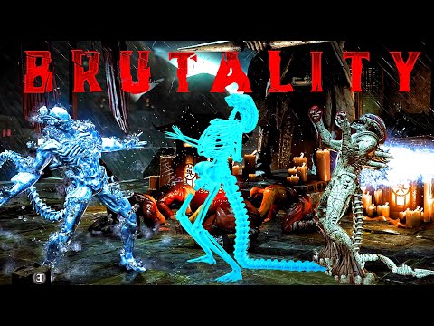 Mortal Kombat XL All Brutalities on Alien