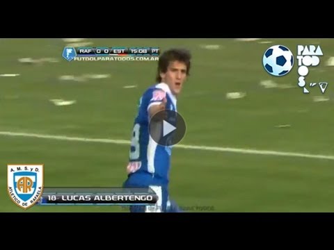 Gol de Albertengo. Rafaela 1 - Estudiantes 0. Fecha 7. Torneo Inicial 2013. Fútbol Para Todos