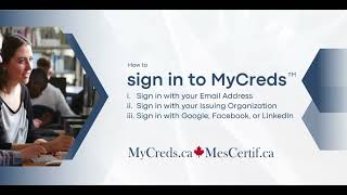 How to sign in to MyCreds™