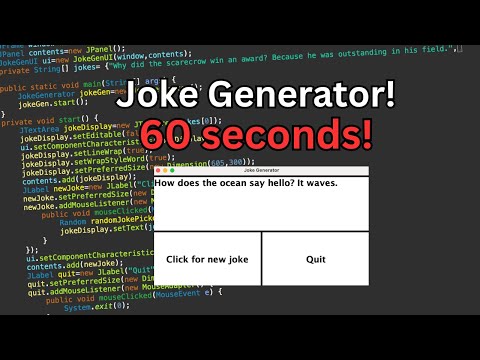 Java Joke generator in 60 seconds!