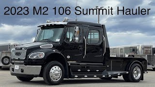 A preview image of the linked video showcasing 2023 Freightliner M2 106 Summit Hauler
