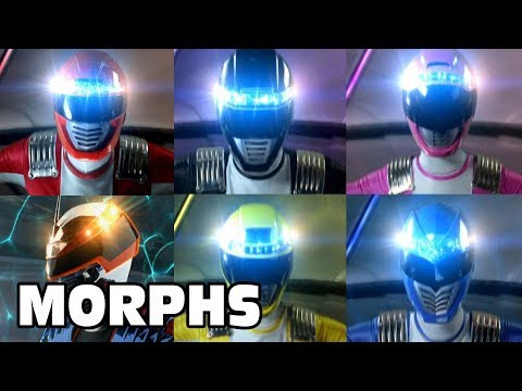 Operation Overdrive - All Ranger Morphs | Power Rangers Official