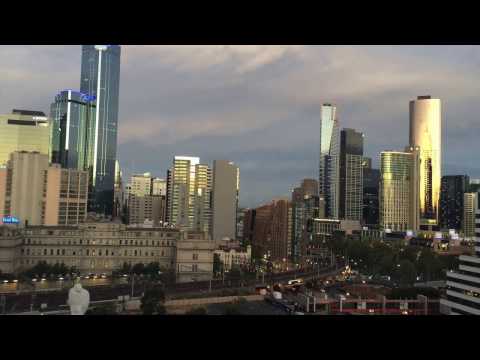 Crappy Time Lapse of Melbourne Sunset | 19 February 2017