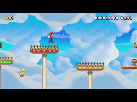 Mushroom Bridges In The Clouds by M3meM4chin ~ World Record! - Super Mario Maker 2 - No Commentary