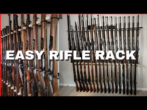 My Newest Rifle Rack System - Easy and Cheap