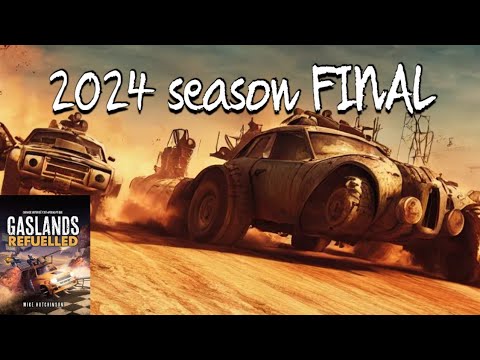 The Gaslands Death Race  2024 season FINAL. Post Apocalypse Gameplay battle report